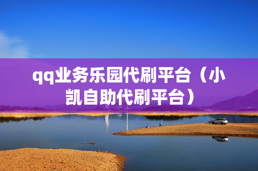 qq业务乐园代刷平台（小凯自助代刷平台）