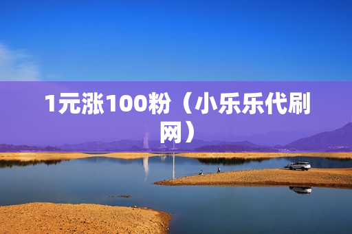 1元涨100粉（小乐乐代刷网）