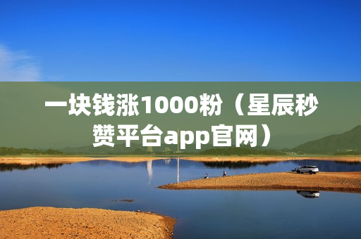 一块钱涨1000粉（星辰秒赞平台app官网）