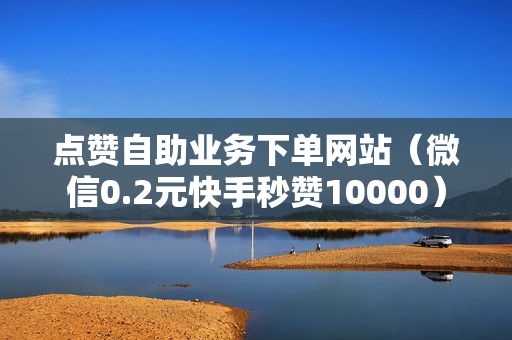 点赞自助业务下单网站（微信0.2元快手秒赞10000）