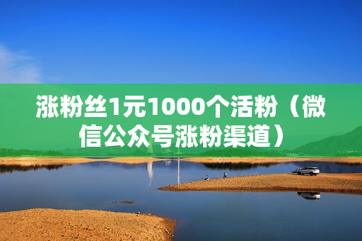 涨粉丝1元1000个活粉（微信公众号涨粉渠道）