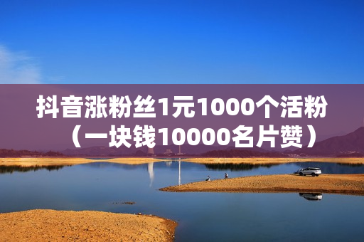 抖音涨粉丝1元1000个活粉（一块钱10000名片赞）