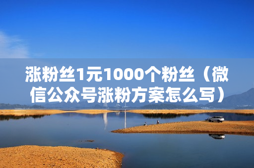 涨粉丝1元1000个粉丝（微信公众号涨粉方案怎么写）