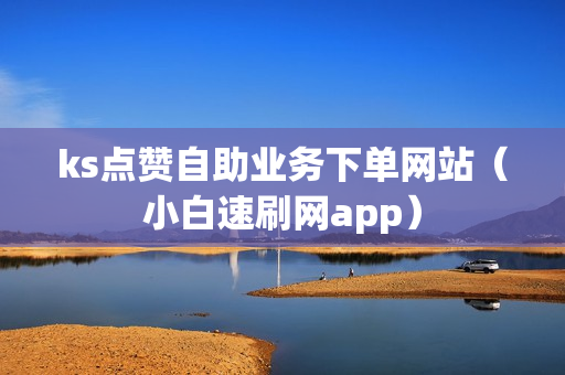 ks点赞自助业务下单网站（小白速刷网app）