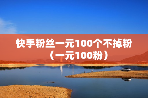 快手粉丝一元100个不掉粉（一元100粉）