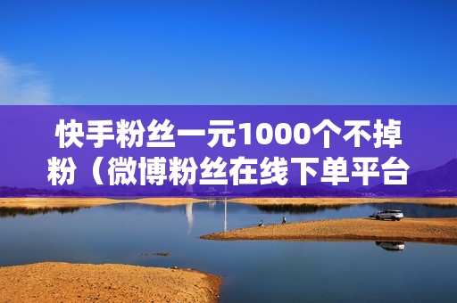 快手粉丝一元1000个不掉粉（微博粉丝在线下单平台）