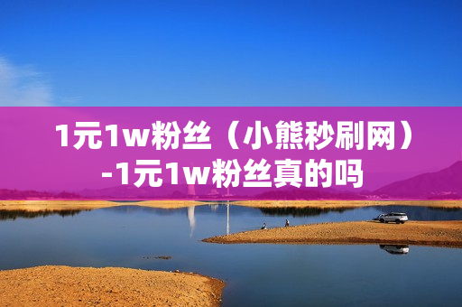 1元1w粉丝（小熊秒刷网）-1元1w粉丝真的吗