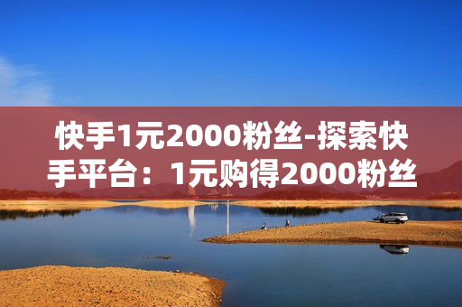 快手1元2000粉丝-探索快手平台：1元购得2000粉丝的秘密策略与实践指南