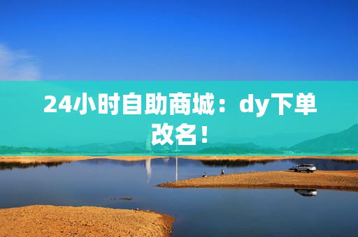 24小时自助商城：dy下单改名！