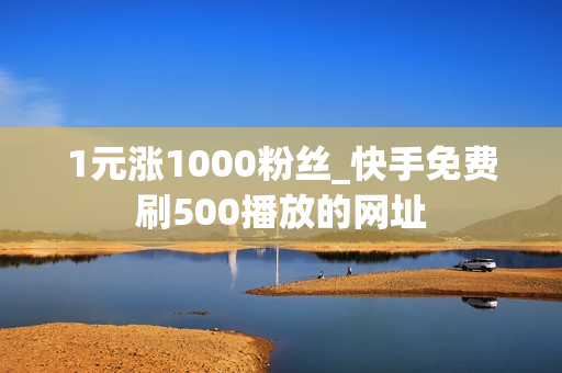 1元涨1000粉丝_快手免费刷500播放的网址