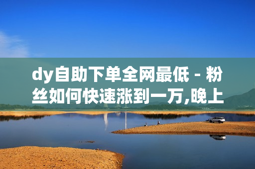 dy自助下单全网最低 - 粉丝如何快速涨到一万,晚上睡不着偷偷开心一下 - pubg卡网24小时自助下单