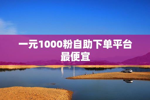 一元1000粉自助下单平台最便宜